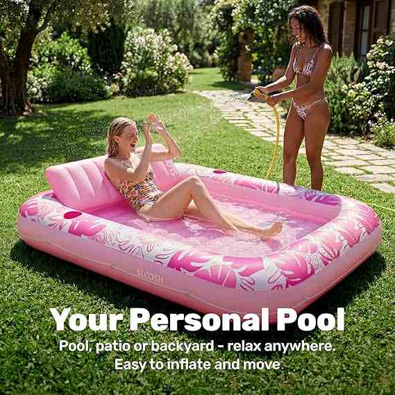 Float On A Cloud: The Ultimate Double-Layer Inflatable Suntan Lounge