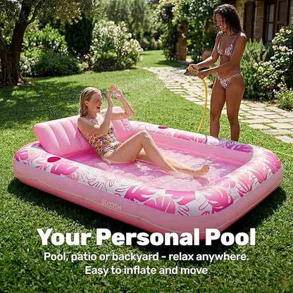 Float On A Cloud: The Ultimate Double-Layer Inflatable Suntan Lounge