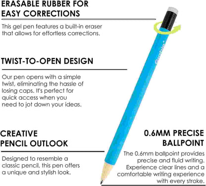 Create, Erase & Rewrite Instantly — 36-Color Premium Mistake-Free Smooth Gel Pens