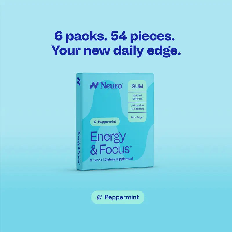 Energy & Focus Gum/Mints - Instant Energy & Laser Focus In Just 2 Minutes