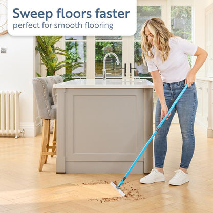 180° Rotating Silicone Floor Squeegee – Instantly Wipe Away Water, Hair & Dust Without Messy Tangling