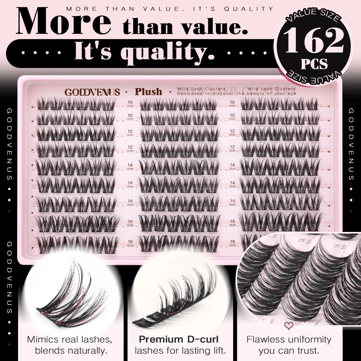 Lash Clusters – Plush D Curl Spider Design For Salon-Quality Fluffy Eyes