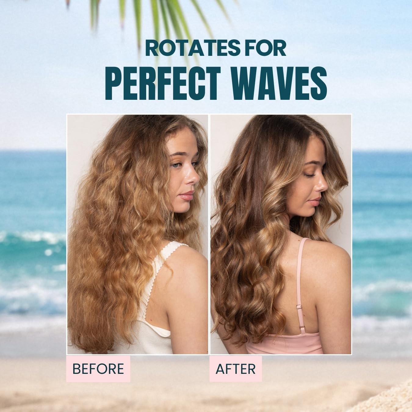 Rotating Curling Iron - Get Perfect Salon Waves Instantly With One Click