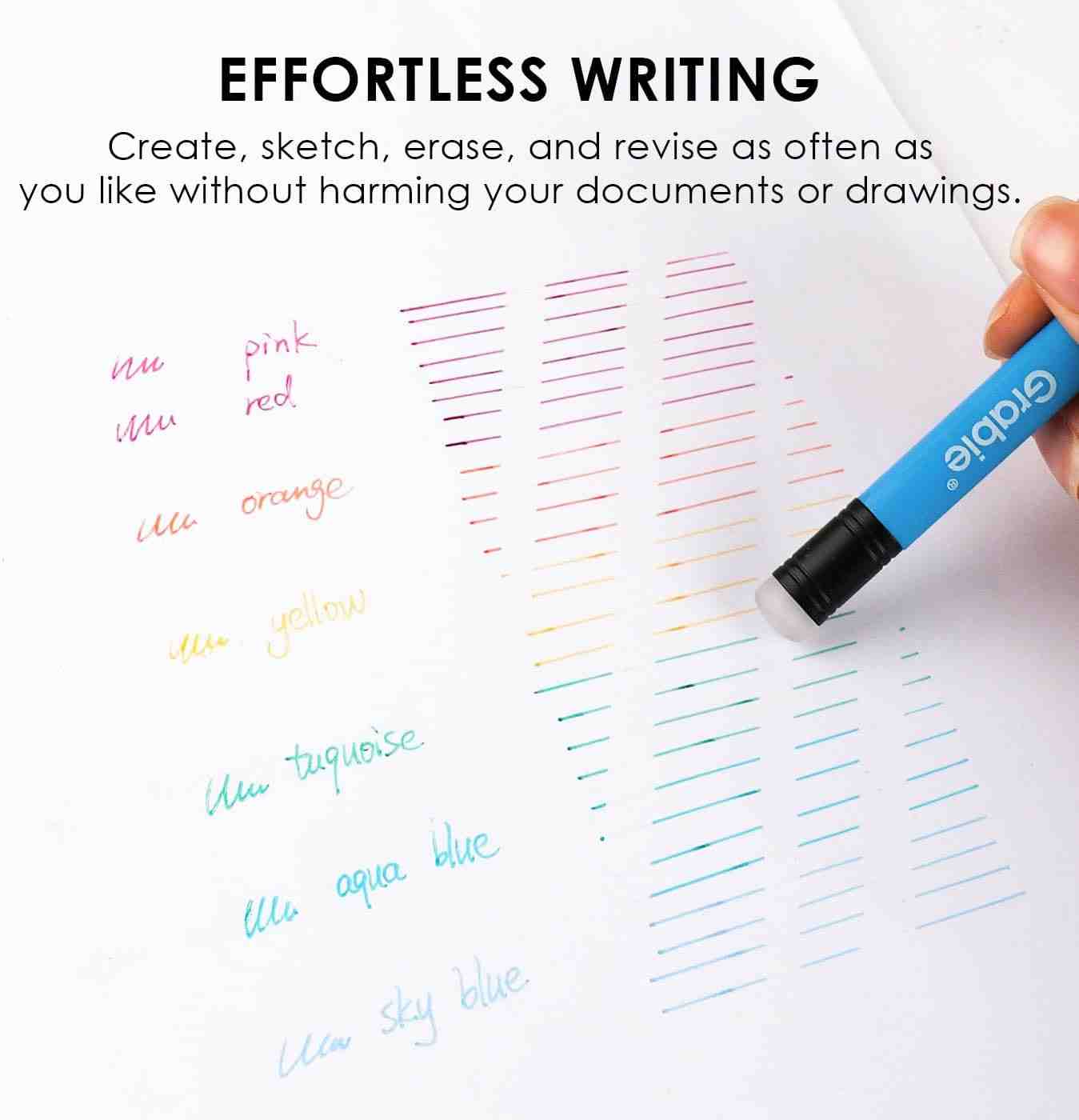 Create, Erase & Rewrite Instantly — 36-Color Premium Mistake-Free Smooth Gel Pens