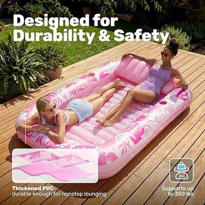 Float On A Cloud: The Ultimate Double-Layer Inflatable Suntan Lounge