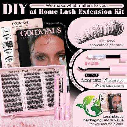 Lash Clusters – Plush D Curl Spider Design For Salon-Quality Fluffy Eyes