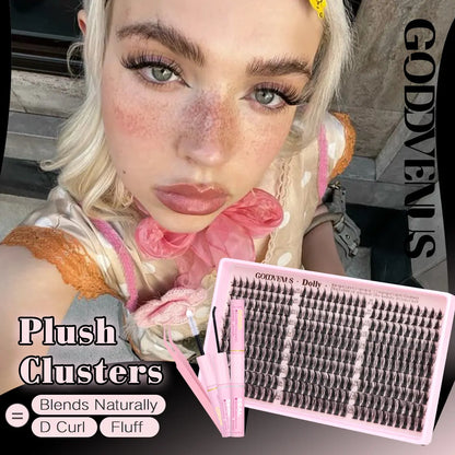 Lash Clusters – Plush D Curl Spider Design For Salon-Quality Fluffy Eyes