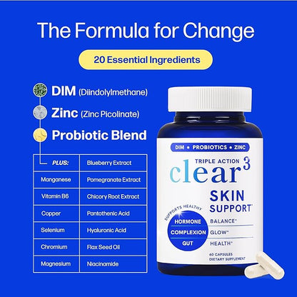 3-in-1 Triple Action Acne Complex: Clear Your Skin from Within
