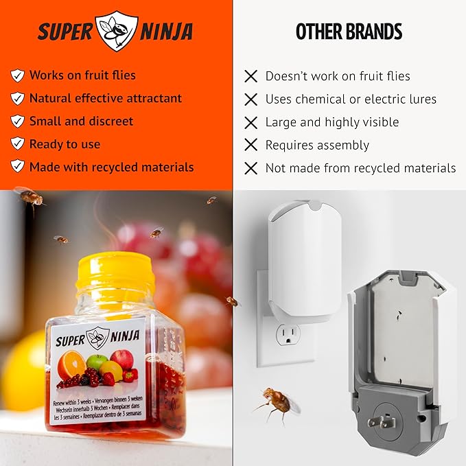 Eco-Friendly Fruit Fly & Gnat Trap – Catches 90%+ in 24 Hours