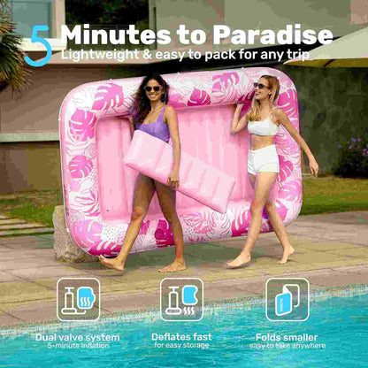 Float On A Cloud: The Ultimate Double-Layer Inflatable Suntan Lounge