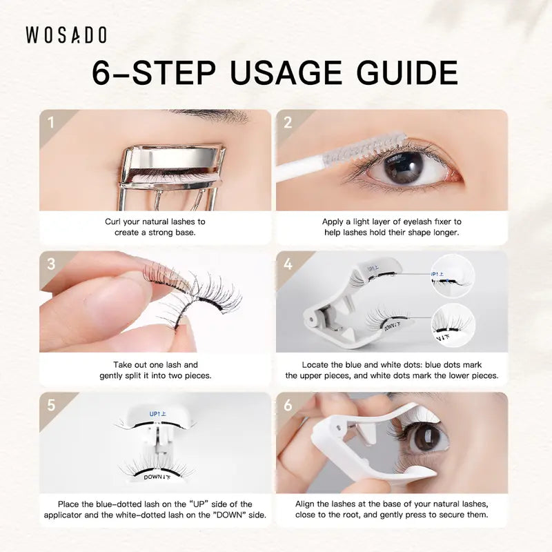 Magnetic Eyelashes with Applicator Kit— Glue-Free, Seconds Apply & All-Day Weightless Wear