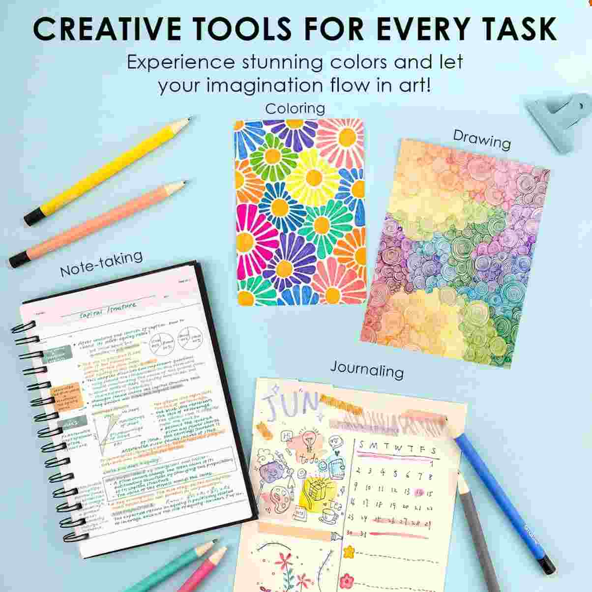 Create, Erase & Rewrite Instantly — 36-Color Premium Mistake-Free Smooth Gel Pens