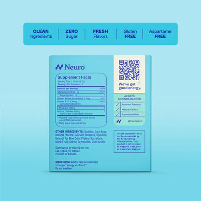 Energy & Focus Gum/Mints - Instant Energy & Laser Focus In Just 2 Minutes
