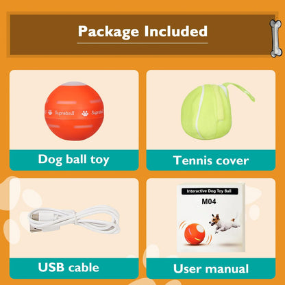 Smart Active Rolling & Bouncing Ball Toy for Dogs | Interactive Dog Toys Dog Ball