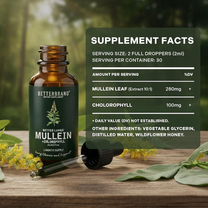 Breathe Easy Again: Natural Herbal Lung Detox & Mucus Cleanse Drops
