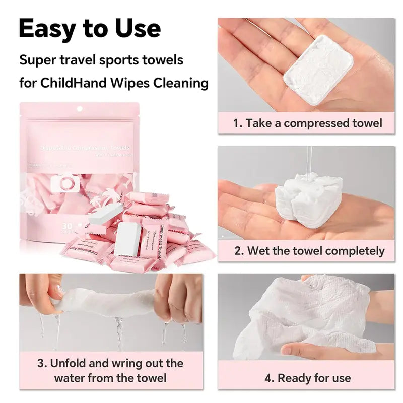 Compressed Travel Towels – Just Add Water Anywhere