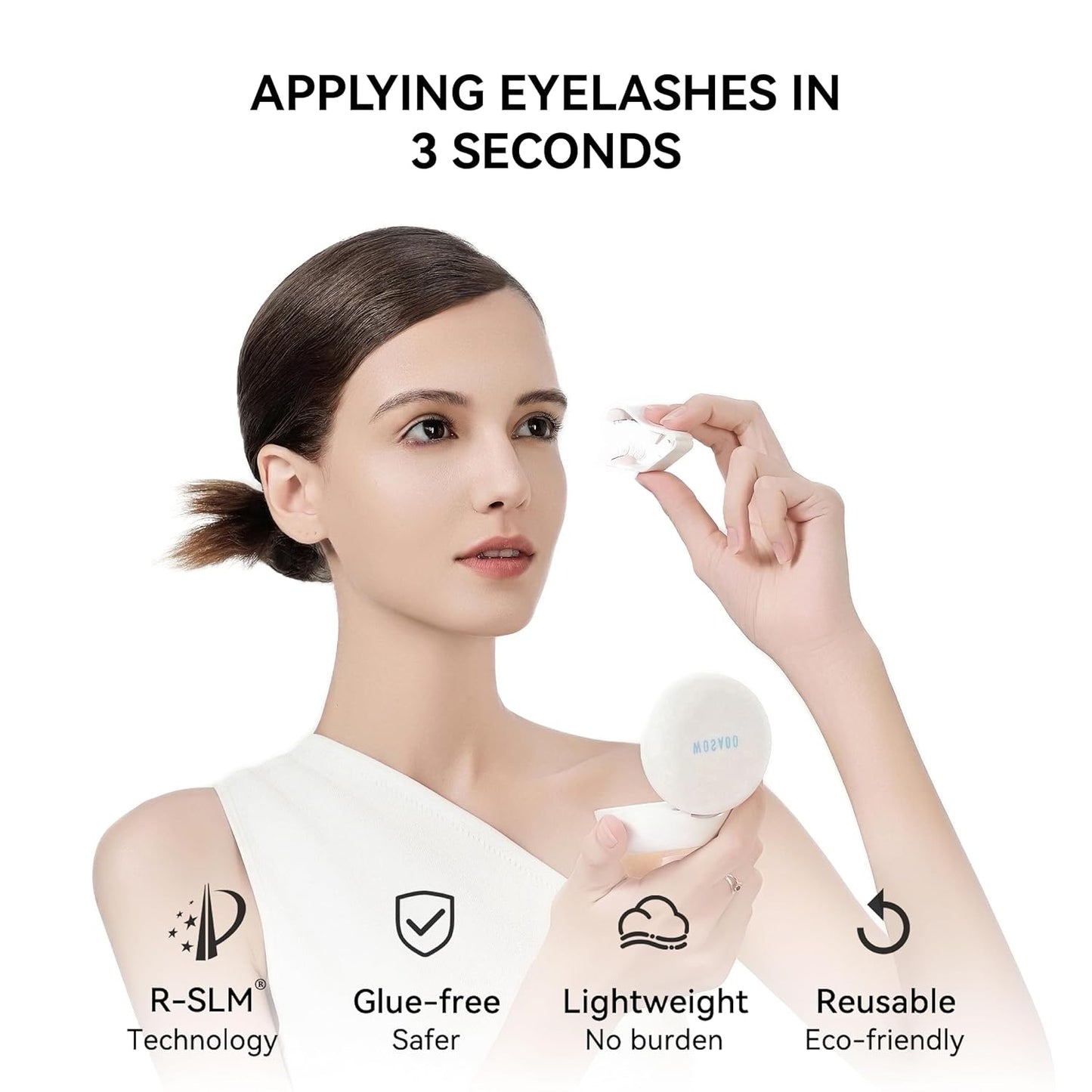 Magnetic Eyelashes with Applicator Kit— Glue-Free, Seconds Apply & All-Day Weightless Wear