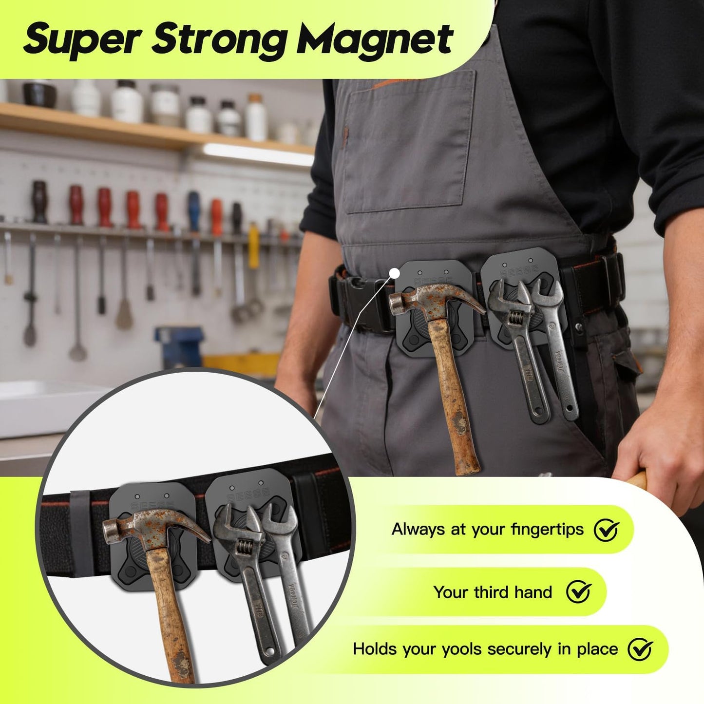 Strong Magnetic Tool Holder: Clear The Clutter & Instant Access