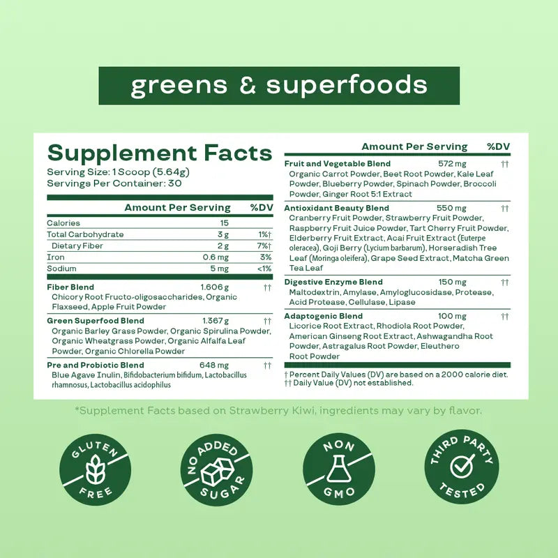 Revitalize Your Gut: The All-in-One Daily Super Greens Scoop