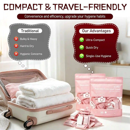Compressed Travel Towels – Just Add Water Anywhere
