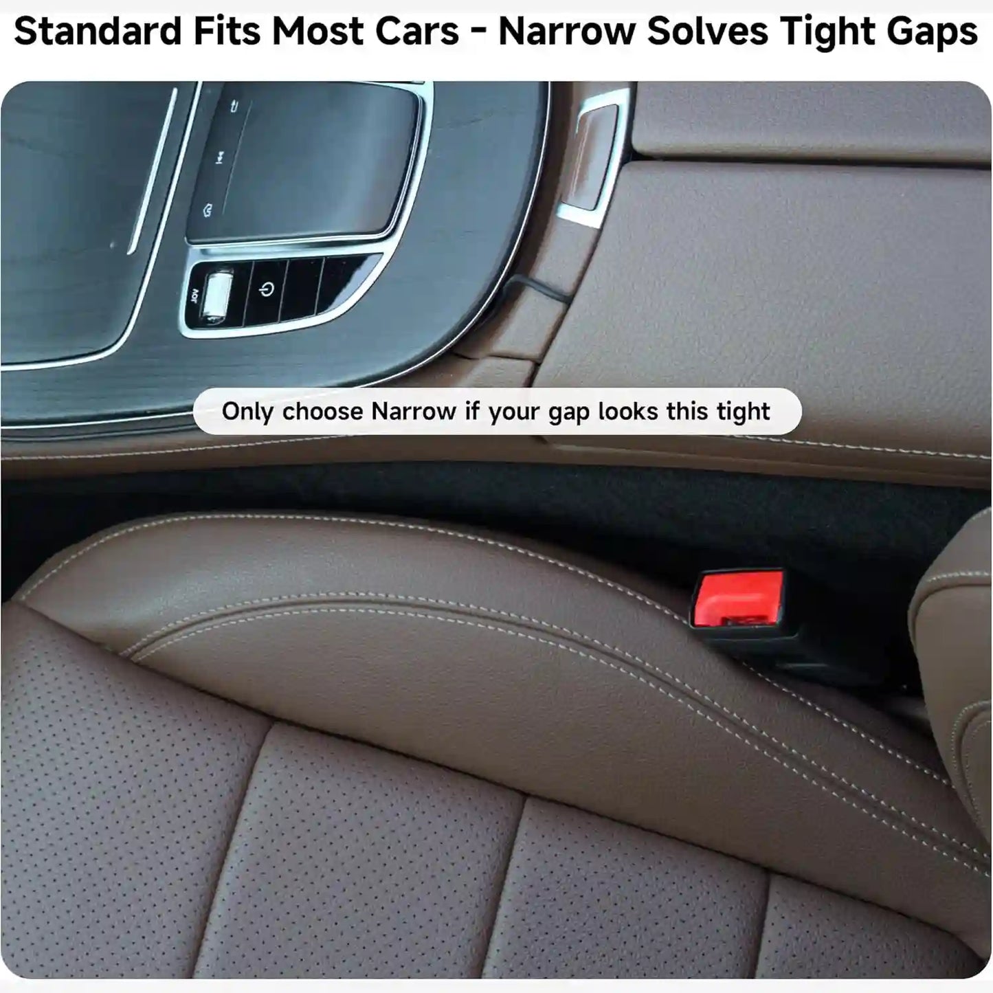 Car Seat Gap Filler Organizer - Anti-Drop Insert Design For Blocking Lost Items & Creating Instant Car Storage