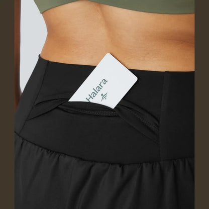 2-Piece High-Waisted Yoga Shorts Set - Sculpt Fit Design With Hidden & Back Pockets For Everyday Movement & Comfort