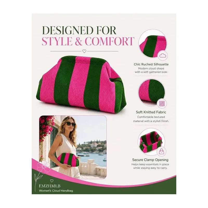 Cloud Crossbody Bag - Lightweight Foldable Design For Effortless Everyday Style