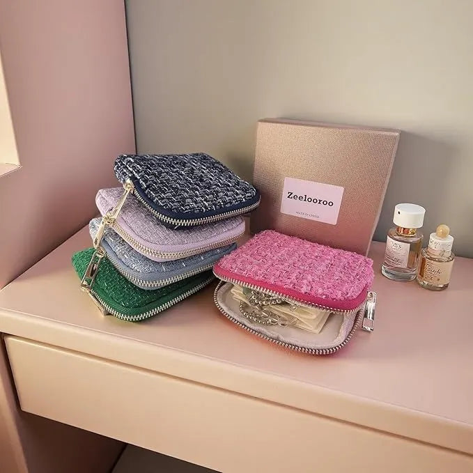 Travel Jewelry Organizer - 5 Compartments For Tangle-Free Storage