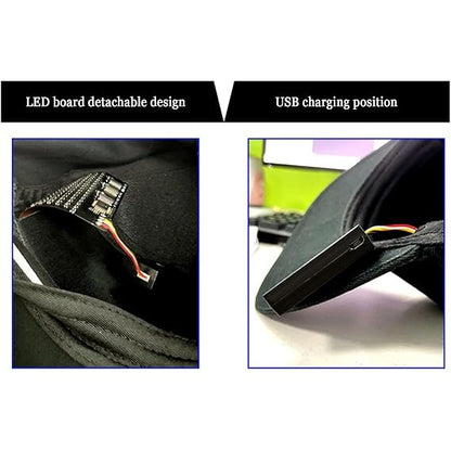 ED Rolling Display Baseball Cap - App-Controlled GIF, Image & Text Display For Instant Attention