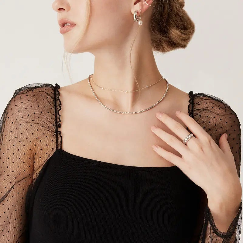 Dainty CZ Necklace - Lightweight Sparkle For Everyday Elegance