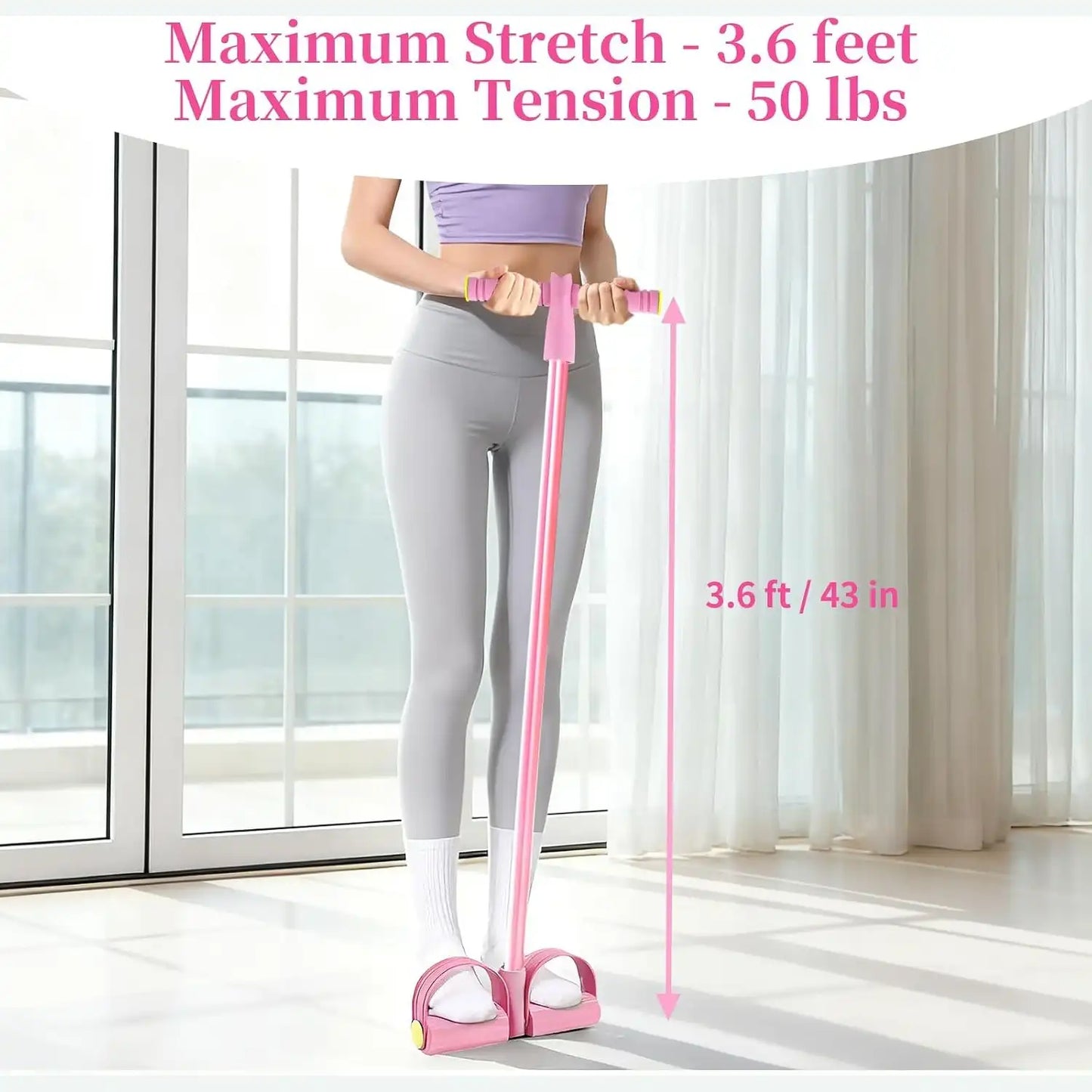 Pedal Resistance Trainer - Full Body Resistance Workout For Home Fitness