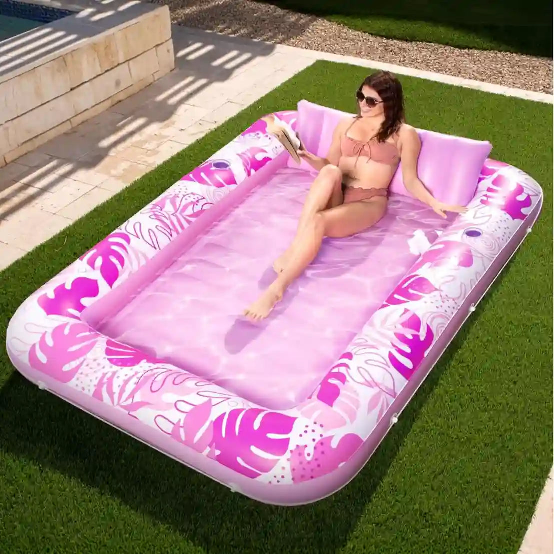 Float On A Cloud: The Ultimate Double-Layer Inflatable Suntan Lounge
