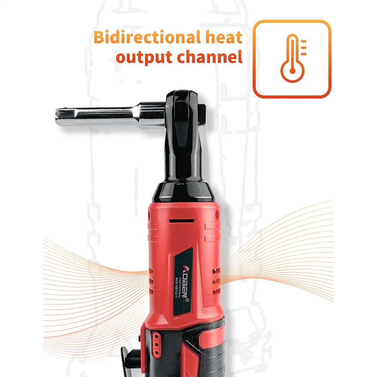 Cordless Right-Angle Ratchet Wrench - 45Nm Power For Faster Bolt Removal