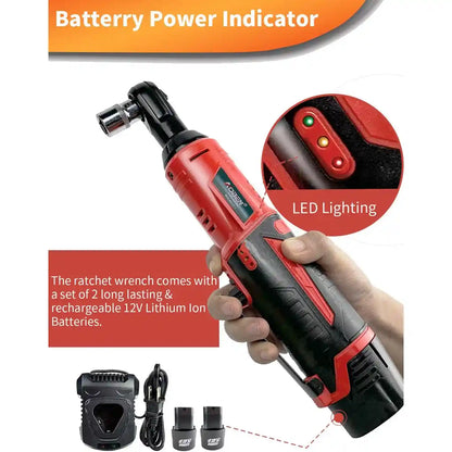 Cordless Right-Angle Ratchet Wrench - 45Nm Power For Faster Bolt Removal