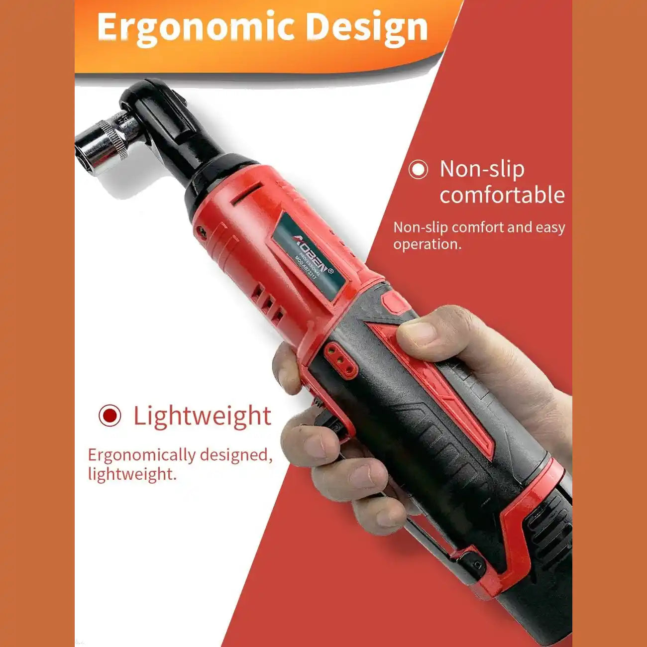 Cordless Right-Angle Ratchet Wrench - 45Nm Power For Faster Bolt Removal