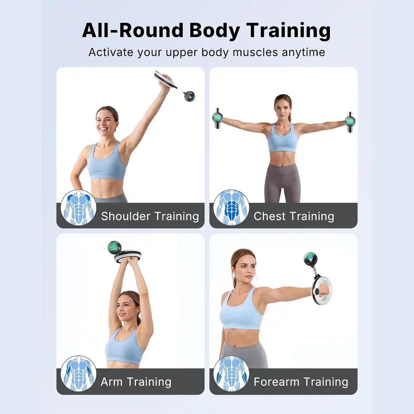 360° Rotating Wrist Trainer - Dynamic Resistance Training For Stronger Grip & Forearms