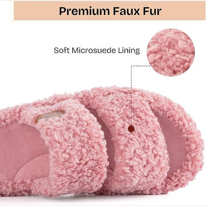 Slippers - Soft Memory Foam Cushioning For All-Day Cozy Home Comfort & Light Outdoor Wear