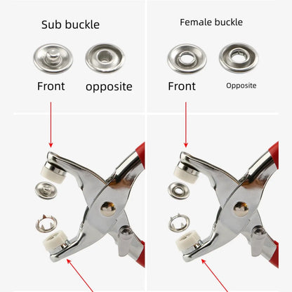 Snap Button Repair Kit - No-Sew Clothing Fix System For Instant Garment Restoration