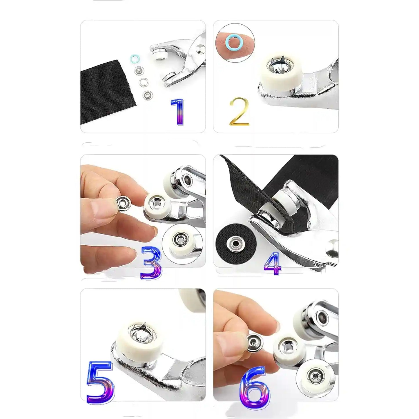 Snap Button Repair Kit - No-Sew Clothing Fix System For Instant Garment Restoration