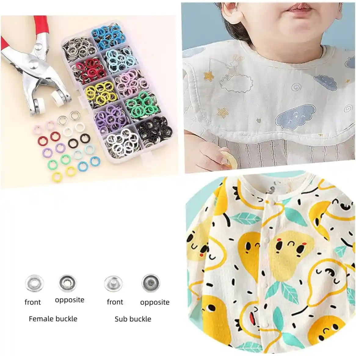 Snap Button Repair Kit - No-Sew Clothing Fix System For Instant Garment Restoration