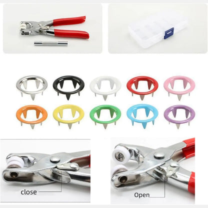 Snap Button Repair Kit - No-Sew Clothing Fix System For Instant Garment Restoration