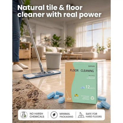Floor Cleaning Tablets - Drop & Dissolve For Fresh, Residue-Free Floors