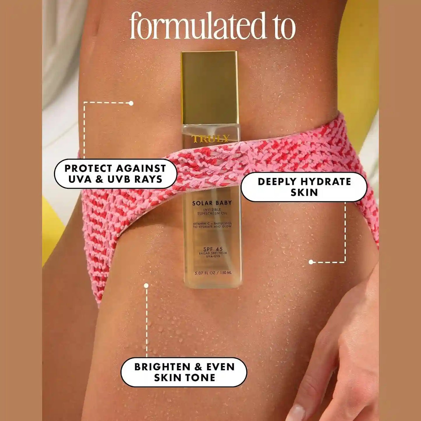 Invisible Sunscreen Oil - SPF 45 Glow Protection For Smooth Radiant Skin