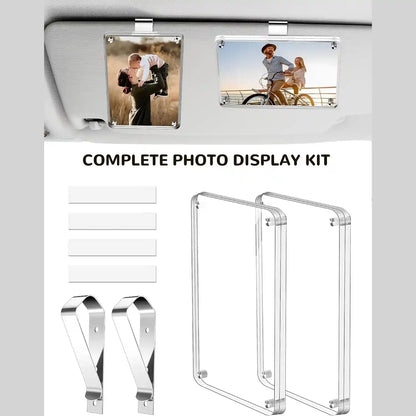 Car Visor Magnetic Photo Frame - Clip Your Memories On Every Drive